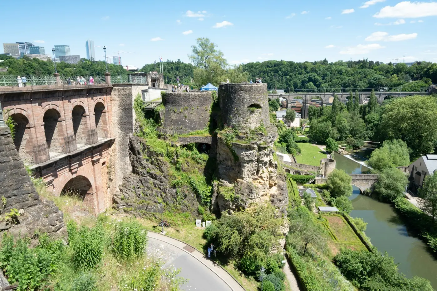 Les casemates du Bock et la vallée de l’Alzette à Luxembourg-Ville